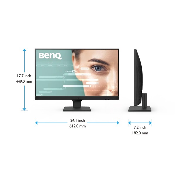 BENQ IPS monitor 27" GW2790 1920x1080, 250 cd/m2, 5ms, 100 Hz, Eye-Care, 2xHDMI, DisplayPort, hangszóró (9H.LLTLJ.LBE)