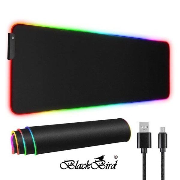 BLACKBIRD Egérpad Gamer MZ-RGB NightHalo  90x40cm 3mm vastag RGB világítással (BH1830)