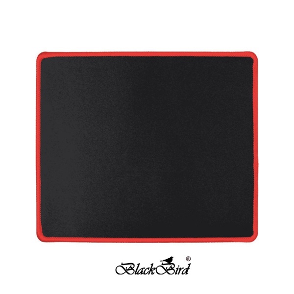 BLACKBIRD Egérpad Gamer NanoGlide  21x25cm 3mm vastag piros varrott szegély (BH1831)