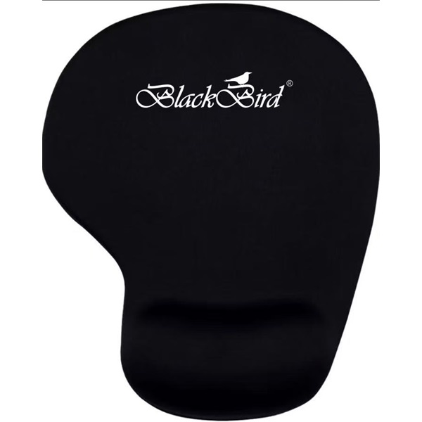BLACKBIRD Egérpad Office FocusPad ergonómikus zselés  fekete (BH1767)
