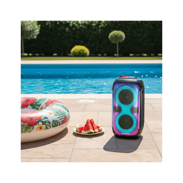 BLAUPUNKT PB60X Bluetooth Party MDF hangszóró, AUX, LED világítás, 120W, Fekete (PB60X)