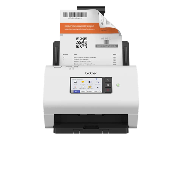 BROTHER Asztali dokuszkenner ADS4900W, A4, 60 oldal/perc, USB/LAN/Wifi, ADF, duplex, 1200x1200 dpi, 256MB (ADS4900WTF1)