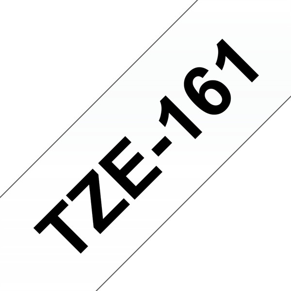 BROTHER szalag TZe-161, Átlátszó alapon Fekete, Laminált, 36mm  1.4", 8 méter (TZE161)