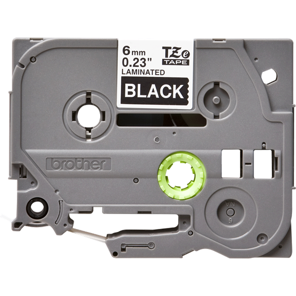 BROTHER szalag TZe-315, Fekete alapon Fehér, Laminált, 6mm  0.23", 8 méter (TZE315)