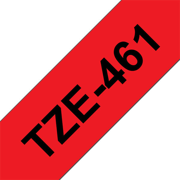 BROTHER szalag TZe-461, Piros alapon Fekete, Laminált, 36mm  1.4", 8 méter (TZE461)