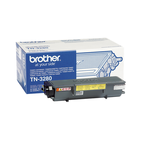 Brother Toner TN-3280, Nagy töltetű - 8000 oldal, Fekete (TN3280)