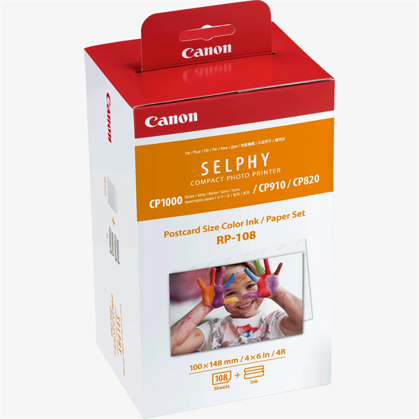 CANON Fotópapír + Tinta, RP108, 108db 100x148mm, SELPHY CP (8568B001)