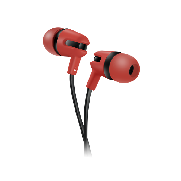 CANYON Vezetékes Fülhallgató, Mikrofonnal, piros - CNS-CEP4R (CNS-CEP4R)