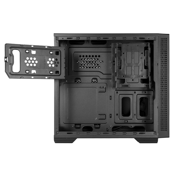 CHIEFTEC Ház Compact Cube, ATX, Tápegység nélkül, Fekete (UK-02B-OP)