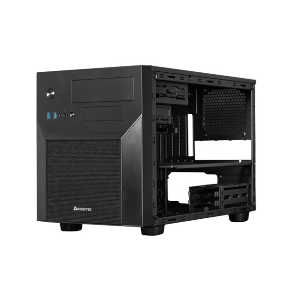 CHIEFTEC ház, Pro Cube, M-ATX, Cube, fekete (CI-02B-OP)