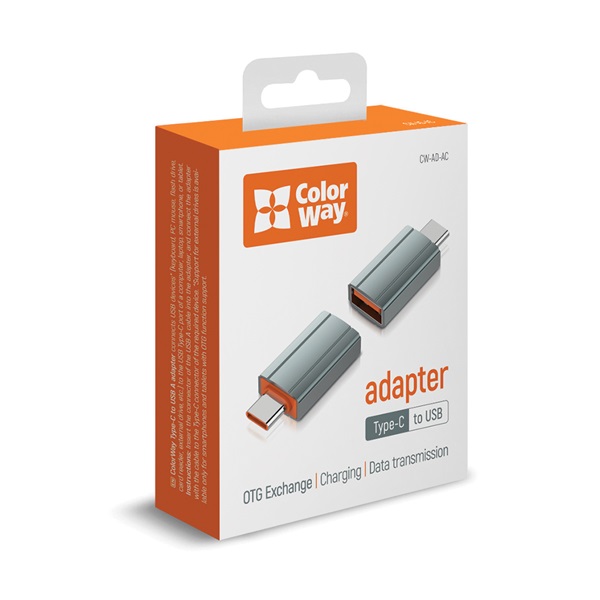 COLORWAY Adapter, USB-A toType-C (CW-AD-AC)