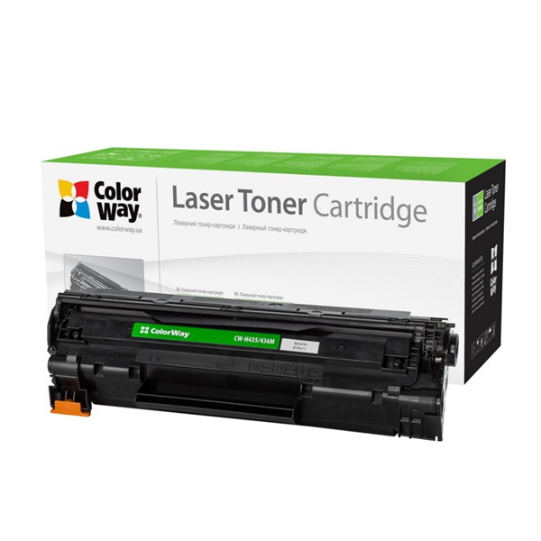 COLORWAY Standard Toner CW-H435/436M, 2000 oldal, Fekete - HP CB435A/CB436A/CE285A; Can. 712/713/725 (CW-H435/436M)