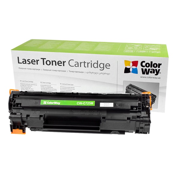 COLORWAY Toner CW-C725M, 1600 oldal, Fekete - Canon:725 (CW-C725M)