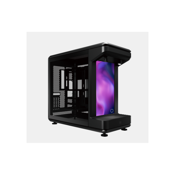 COOLER MASTER Ház ATX MASTERFRAME 360 Stage LCD,Tápegység nélkül, Fekete (MF360-KHNN-S02)
