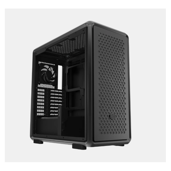 COOLER MASTER Ház ATX MasterFrame 600, Tápegység nélkül, Üvegfalú, fekete (MF600-SGNN-S00)