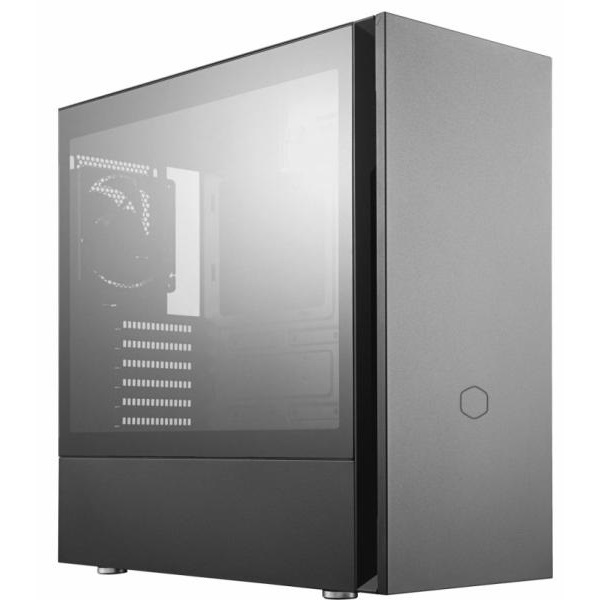 COOLER MASTER Ház Midi ATX MB Silencio S600 Tápegység nélkül, Edzett üveg, szürke (MCS-S600-KG5N-S00)
