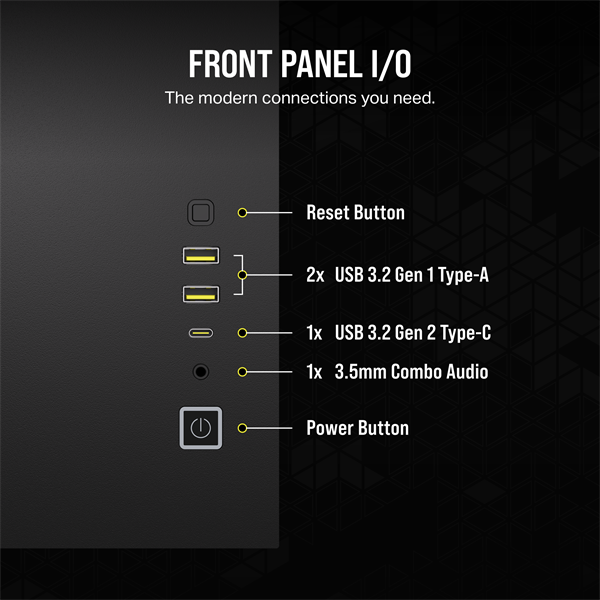 CORSAIR Ház Micro-ATX iCUE LINK 2500X RGB, Tápegység nélkül, Edzett Üveg, fekete (CC-9011267-WW)