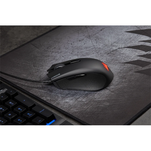 CORSAIR Vezetékes Egér Gaming, HARPOON RGB PRO FPS/MOBA, 6 programozható gomb, RGB Világítás, 12000dpi, fekete (CH-9301111-EU)