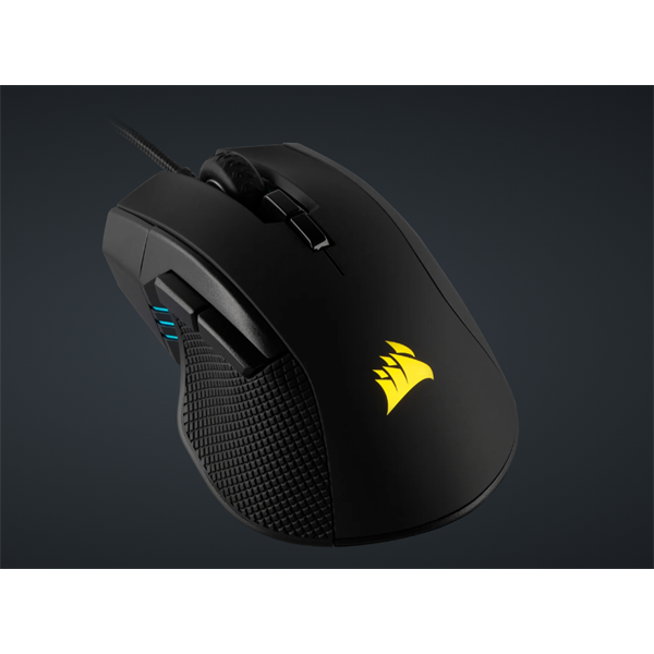 CORSAIR Vezetékes Egér Gaming, IRONCLAW RGB FPS/MOBA, 7 programozható gomb, RGB Világítás, 18000dpi, fekete (CH-9307011-EU)