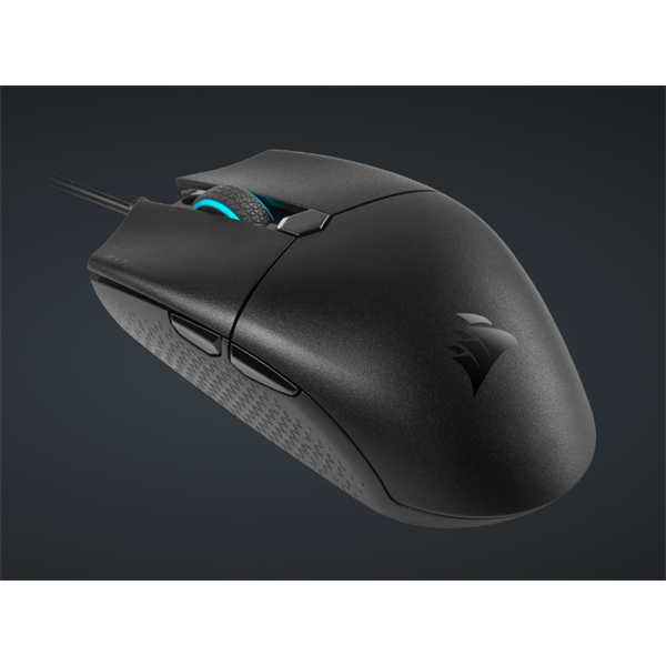 CORSAIR Vezetékes Egér Gaming, KATAR PRO Ultra-light, 6 programozható gomb, RGB Világítás, 12400dpi, fekete (CH-930C011-EU)