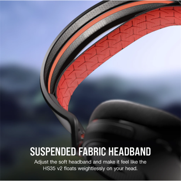 CORSAIR Vezetékes Headset, HS35 v2 Gaming, Multiplatform, carbon (CA-9011377-EU)