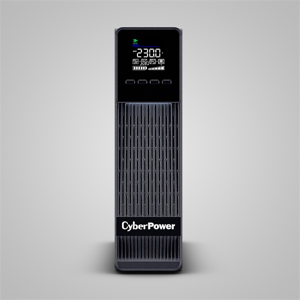 CYBERPOWER Online S ECO ups, 1000VA 900W, 2xSCHUKO 1xIEC C13, online, tiszta szinuszos, aktív PFC, torony (OLS1KECR)