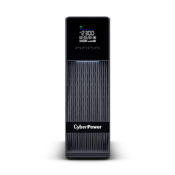 CYBERPOWER Online S ECO ups, 2000VA 1800W, 2xSCHUKO 2xIEC C13, online, tiszta szinuszos, aktív PFC, torony (OLS2KECR)
