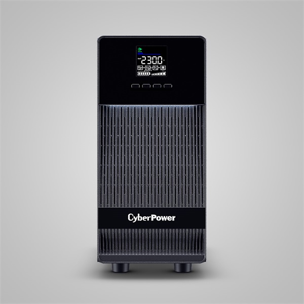 CYBERPOWER Online S ECO ups, 3000VA 2700W, 4xSCHUKO 2xIEC C13, online, tiszta szinuszos, aktív PFC, torony (OLS3KECR)