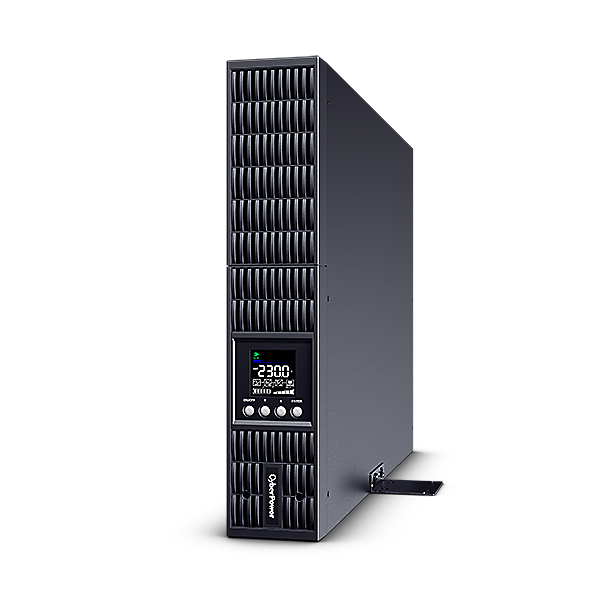 CYBERPOWER UPS, 3000VA/2700W, 8xC13, színes LCD, szünetmentes, tiszta színuszos, online kettős konverzió, rack/tower (OLS3000ERT2UA)