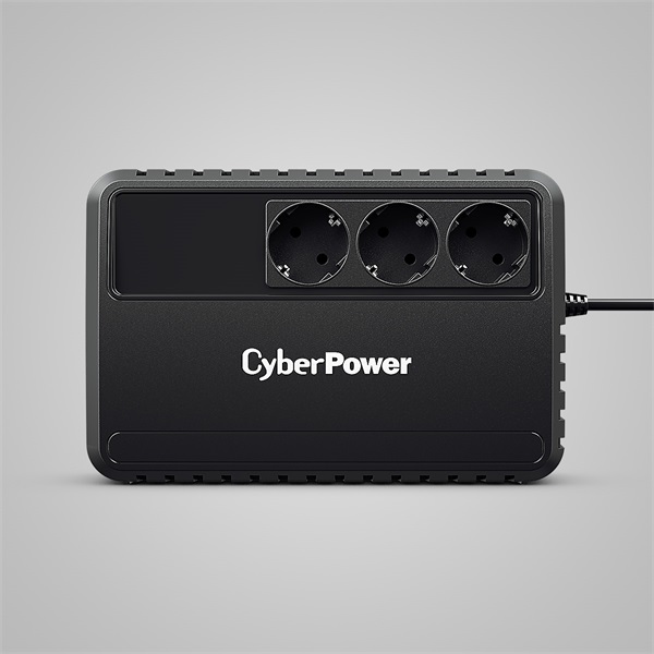 CYBERPOWER UPS BU650EG (3 Schuko) 650VA (360 W), 230V Power-Saving LINE-INTERAKTÍV szünetmentes elosztó, AVR (BU650EG)