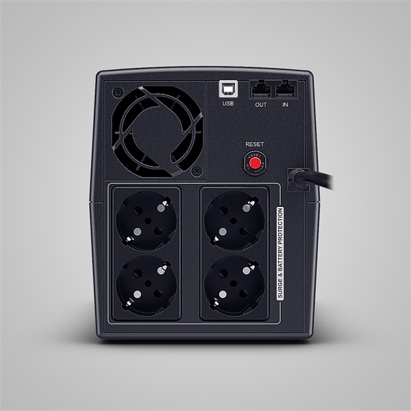 CYBERPOWER UPS UT1500EG (4 aljzat) 1500VA 900W, 230V szünetmentes tápegység LINE-INTERACTIVE (UT1500EG)
