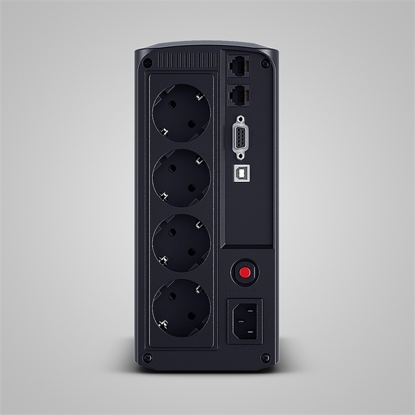CYBERPOWER UPS VP1000ELCD (4x Schuko) 1000VA 550W 230V szünetmentes tápegység + USB LINE-INTERAKTÍV (VP1000ELCD)