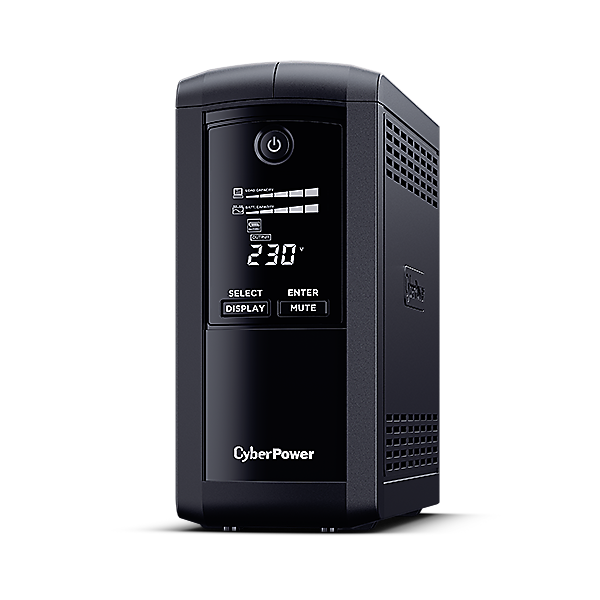 CYBERPOWER UPS VP700ELCD (4x Schuko) 700VA 390W 230V szünetmentes tápegység + USB LINE-INTERAKTÍV (VP700ELCD)