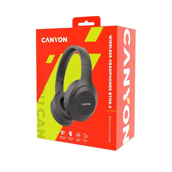 Canyon CNS-CBTHS3DG Bluetooth mikrofonos fejhallgató