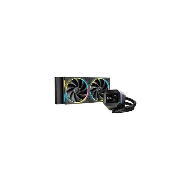 DEEPCOOL CPU Vízhűtés LM240, IPS kijelző, Univerzális (R-LM240-BKDMMC-1)