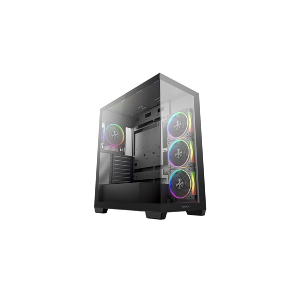 DEEPCOOL Ház ATX CG580 4F V2, Tápegység nélkül, Fekete, Üvegfalú (R-CG580-BKADA4-G-2)