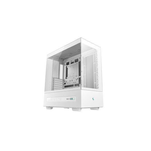 DEEPCOOL Ház ATX CH690 DIGITAL WH, Tápegység nélkül, Fehér, Üvegfalú (R-CH690-WHNNA0D-G-1)