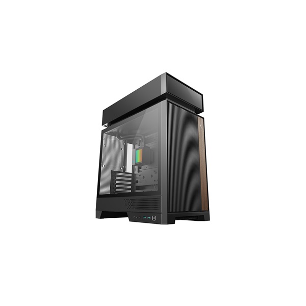 DEEPCOOL Ház ATX CL6600, Vízhűtéssel, Tápegység nélkül, Fekete, Üvegfalú (R-CL6600-BKNNA0-G-1)
