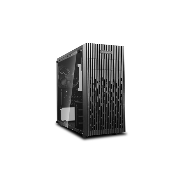 DEEPCOOL Ház Micro ATX/Mini-ITX MATREXX 30, Tápegység nélkül, Fekete, Üvegfalú (DP-MATX-MATREXX30)
