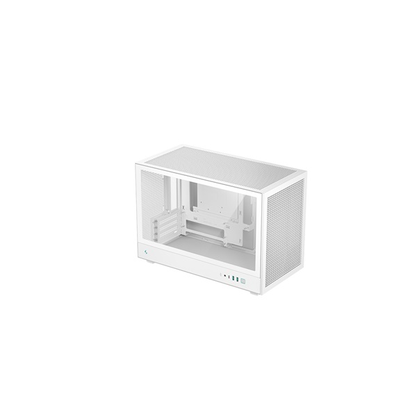 DEEPCOOL Ház Micro ATX CH260 WH, Tápegység nélkül, Fehér, Üvegfalú (R-CH260-WHNGM0-G-1)