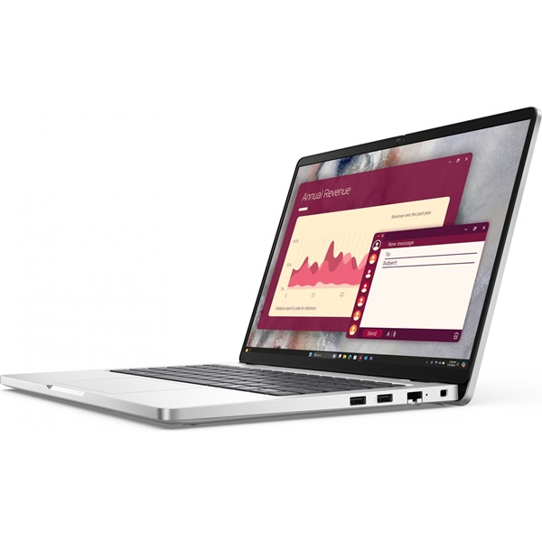 DELL Pro 14 (PC14250) 14.0" FHD+, Intel Core Ultra 7 265U (5.3GHz), 16GB, 512GB SSD, Linux, Ezüst (BTO109_PC14250_EMEA_UBU)