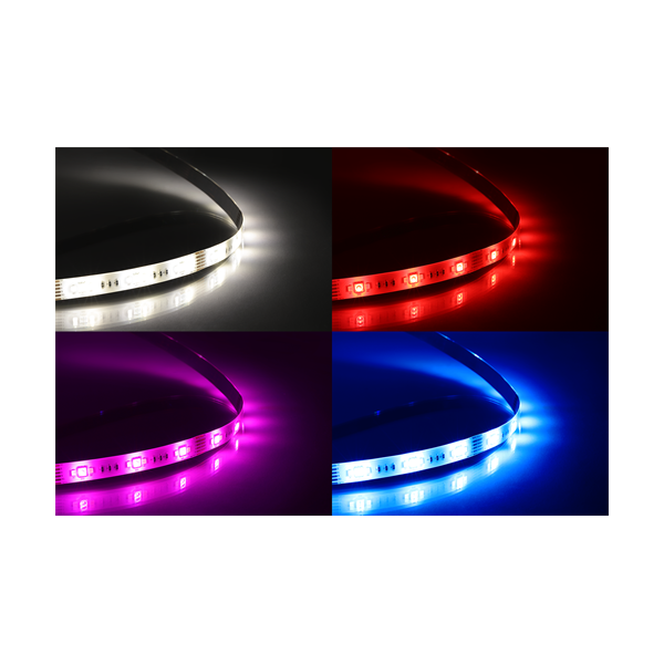 DELTACO SMART HOME SH-LSEX1M színes LED szalag, SH-LS3M bővítésére, 1m, 16 Mio szín,  WIFI (SH-LSEX1M)
