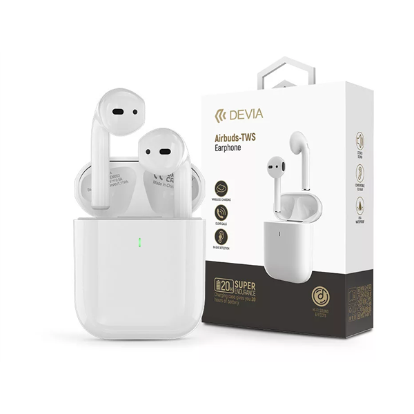DEVIA ST399114 TWS BLUETOOTH SZTEREÓ FÜLHALLGATÓ V5.3 AIRBUDS -FEHÉR (ST399114)