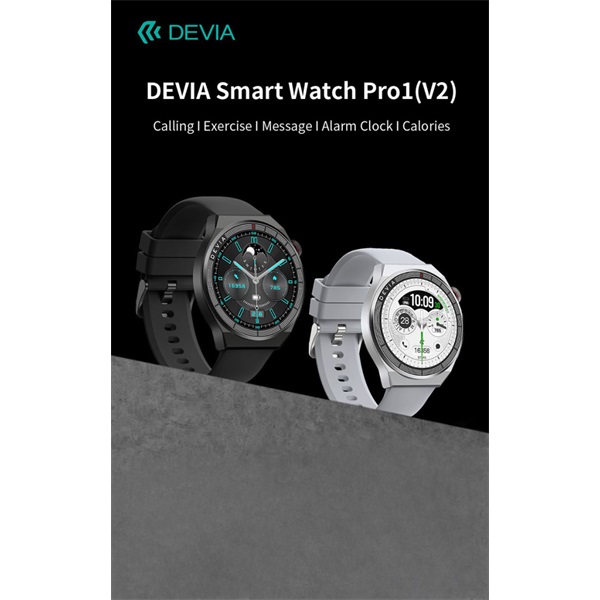 Devia Pro1 (V2) okosóra AMOLED kijelzővel - ezüst (ST111455)