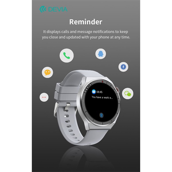 Devia Pro1 (V2) okosóra AMOLED kijelzővel - fekete (ST111448)