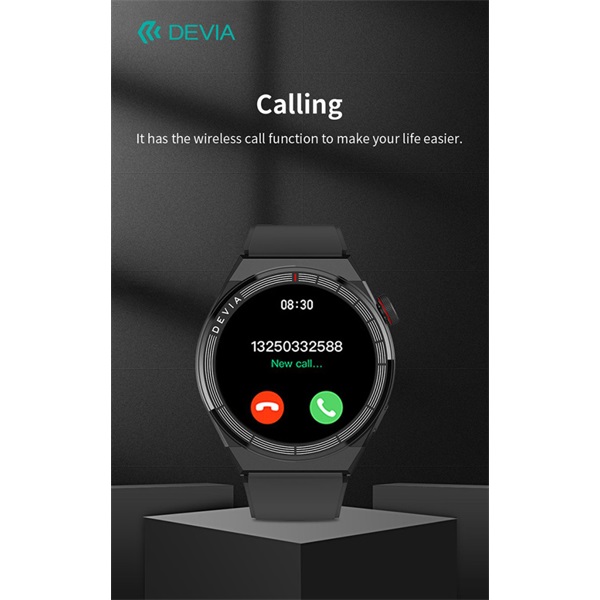 Devia Pro1 (V2) okosóra AMOLED kijelzővel - fekete (ST111448)