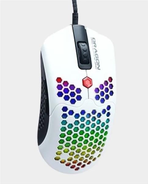 Dragon War Phoenix Honeycomb Gamer USB optikai fehér egér ELE-G25-WH (ELE-G25-WH)