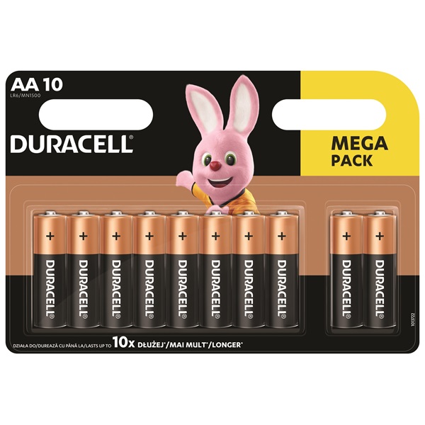 Duracell BSC 10 db AA elem (5000394152496)