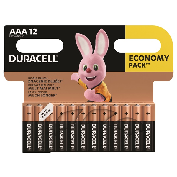 Duracell BSC 12 db AAA elem-DL (5000394803381)