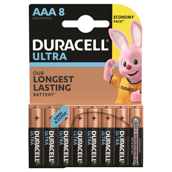 Duracell UltraPower 8 db AAA elem (5000394063495)